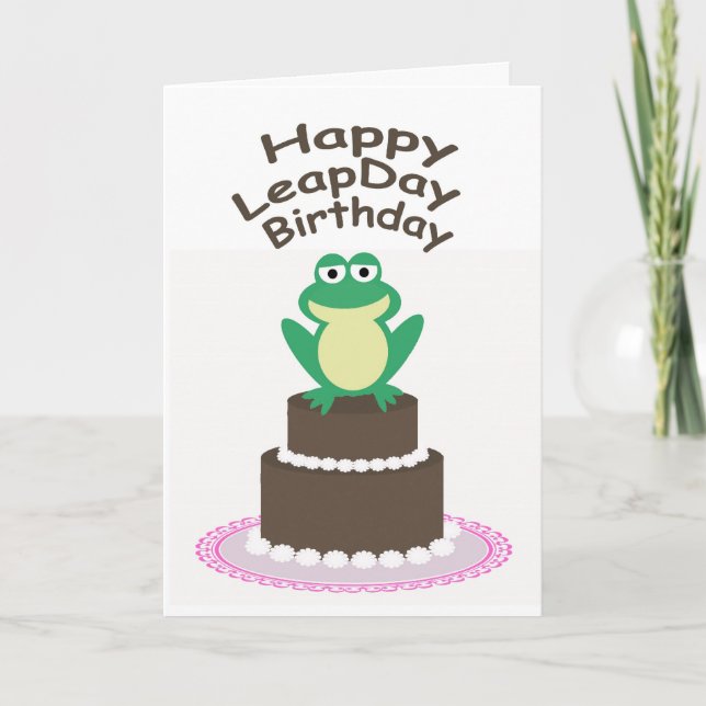 Carte Joyeux Jour du Bond Anniversaire (Devant)
