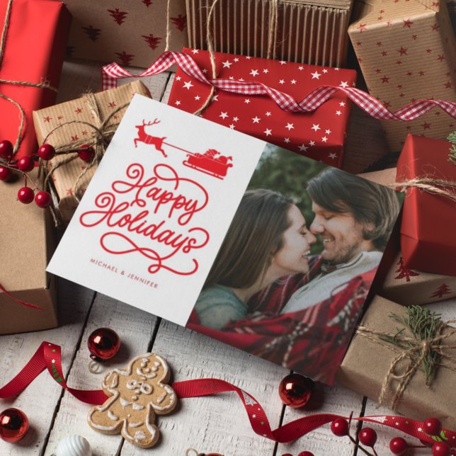 Carte JOYEUX JOURS DE VACANCES Ajouter Votre Photo (Créateur téléchargé)