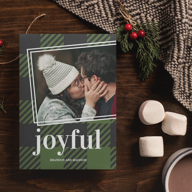 Carte Joyeux Joyeux Noël Photo Holiday (Créateur téléchargé)