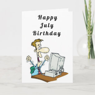 Carte Joyeux *****JUILLET***** ANNIVERSAIRE POUR **LUI**