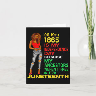 Carte Joyeux JunetDix Est Ma Fête De L'Indépendance Libr
