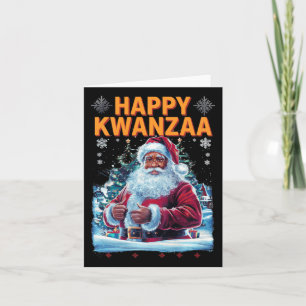 Carte Joyeux Kwanzaa Joyeux Noël Africain Américain Hoi