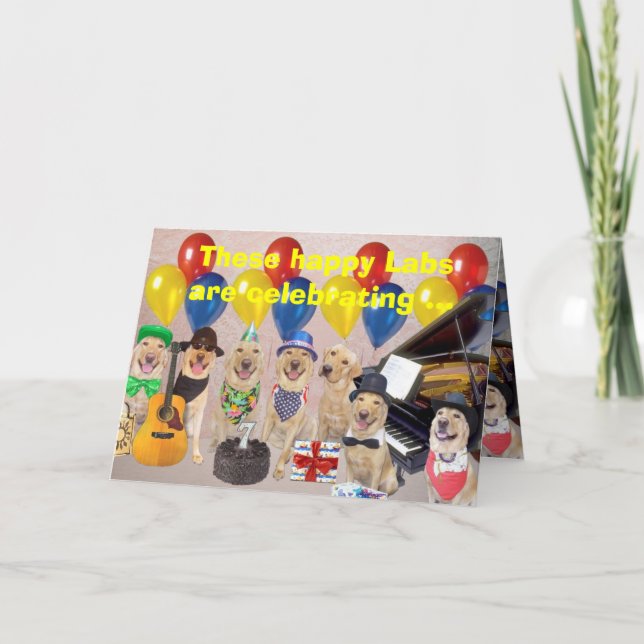 Carte Joyeux Lab Anniversaire (Devant)