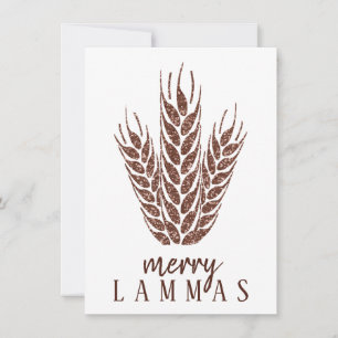 Carte Joyeux Lammas Automne Parties scintillant Blé Paga