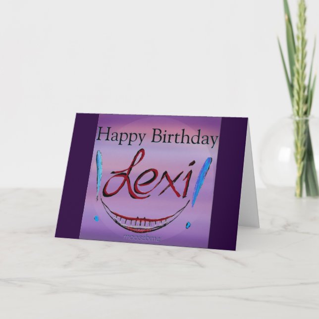Carte Joyeux Lexi anniversaire ! (Devant)