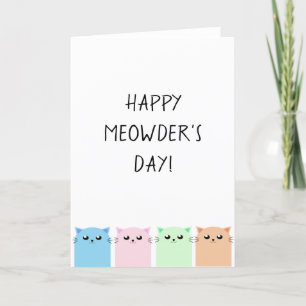 Carte Joyeux Meowder's Day