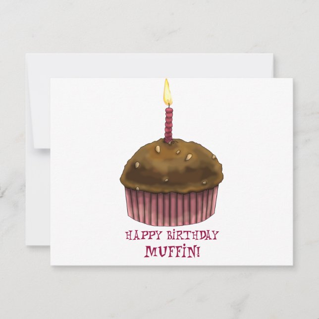 Carte Joyeux Muffin d'anniversaire (Devant)