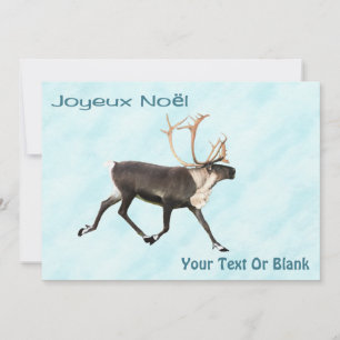 Carte Joyeux Noё l - Caribou (rennes) Sur Neige