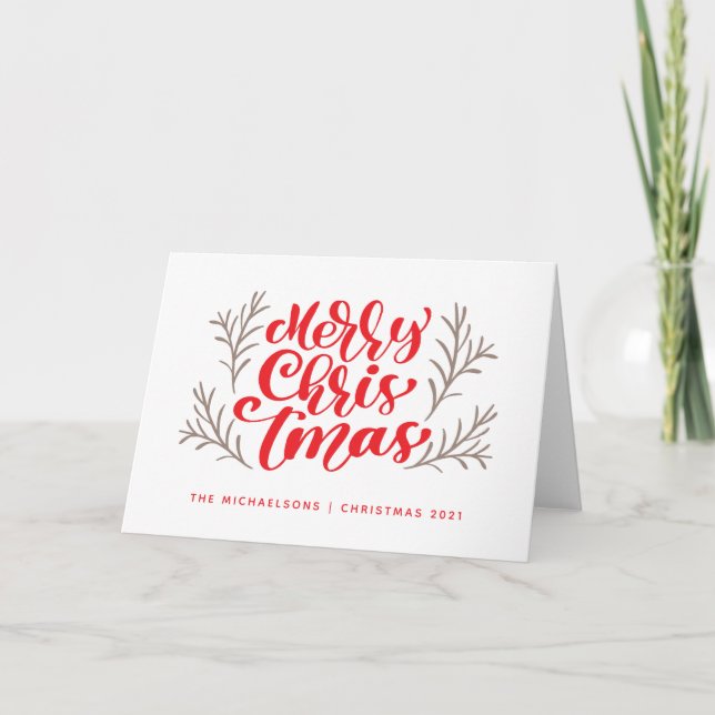 Carte Joyeux Noël (Devant)