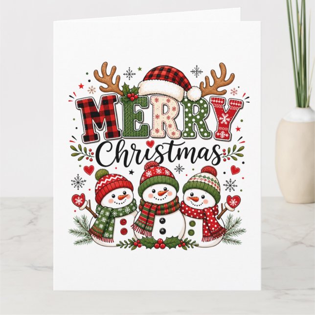 Carte Joyeux Noël (Devant)