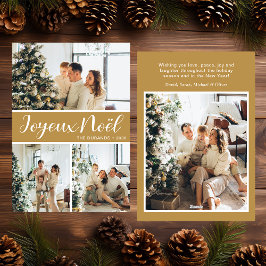 Carte Joyeux Noel 4 Photo Flat Holiday
