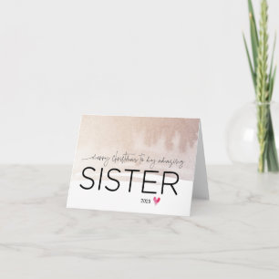 Carte Joyeux Noël à ma soeur mignonne Noël des frères