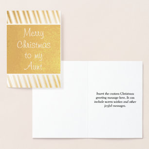 Carte "Joyeux Noël à ma tante"