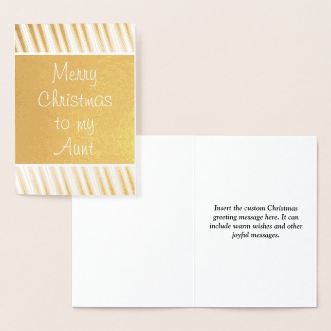 Carte "Joyeux Noël à ma tante" (Affichage)