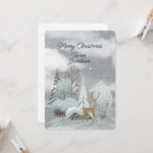 Carte Joyeux Noël À Notre Petit-Fils