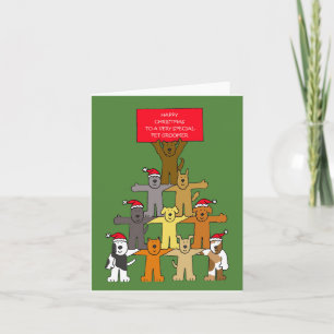Carte Joyeux Noël à Pet Groomer
