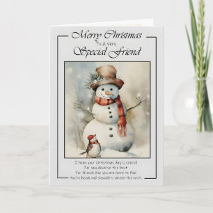 Carte Joyeux Noël à un ami très spécial Noël