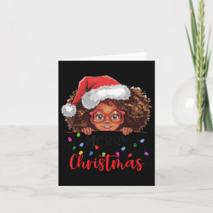 Carte Joyeux Noël Africain Américain Noir Africain