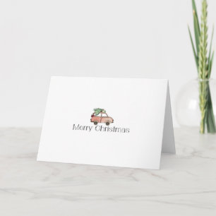 Carte Joyeux Noël américaine