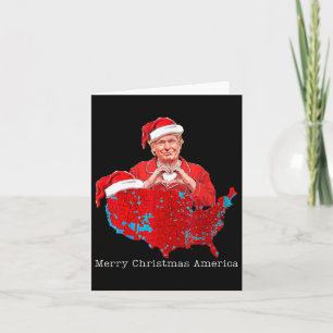Carte Joyeux Noël Amérique Donald Trump Couverture Noël