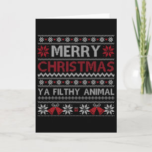 Carte Joyeux Noël Animal Immonde Ya Style Moche Noël