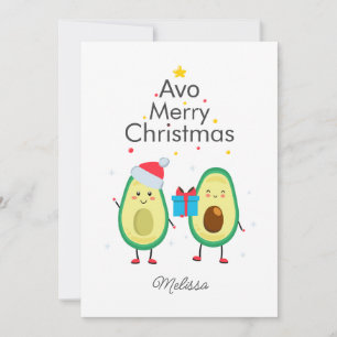 Carte Joyeux Noël Avocado Gag