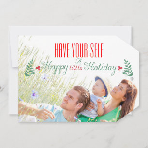 Carte Joyeux Noël Ayez Un Joyeux Petit Vacances