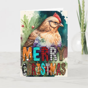 Carte Joyeux Noël Baby Chicken Card