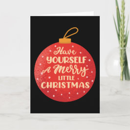 Carte Joyeux Noël, Balle de Noël