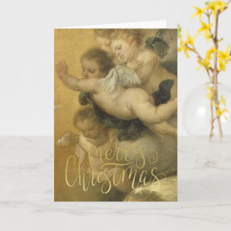 Carte Joyeux Noël - Beaux Chérubins Art
