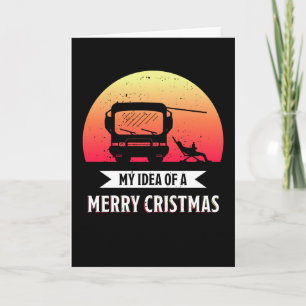 Carte Joyeux Noël - Cadeau camping-car caravane RV