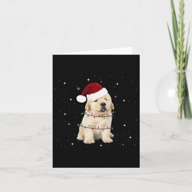 Carte Joyeux Noël Chien Xmas Arbre laid (Devant)