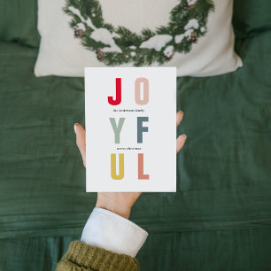 Carte Joyeux Noël coloré   Joyeuses fêtes