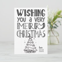 Joyeux Noël couleur avec arbre (1) plat