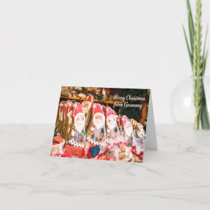 Carte Joyeux Noël d'Allemagne - Cookies allemands