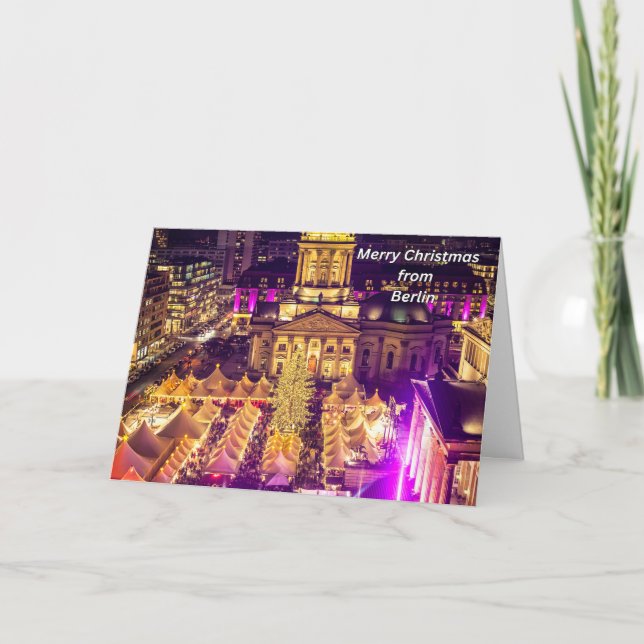 Carte Joyeux Noël de Berlin, Allemagne (Devant)