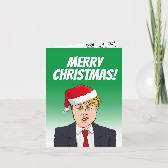 Carte Joyeux Noël de Donald Trump (Devant)