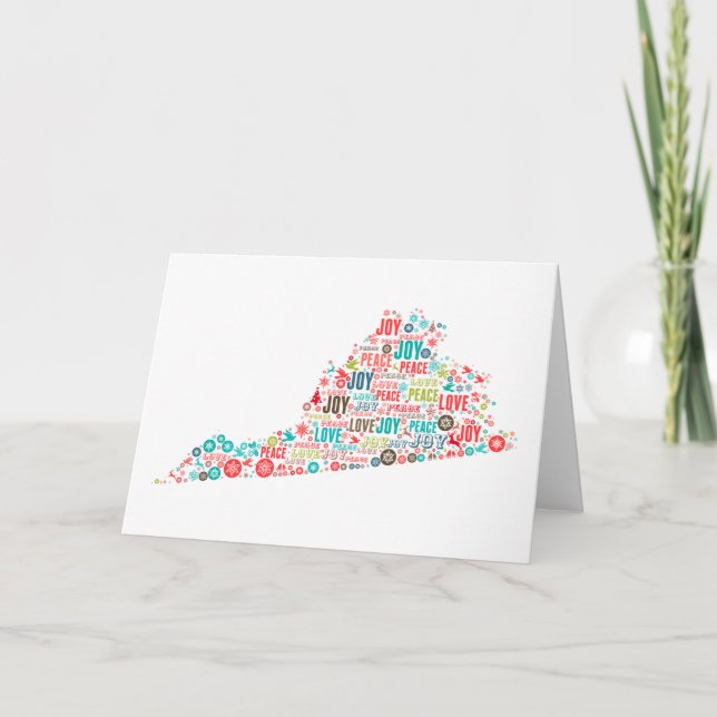 Carte Joyeux Noël de la Virginie (Devant)