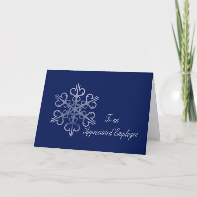 Carte Joyeux Noël de l'employé (Devant)