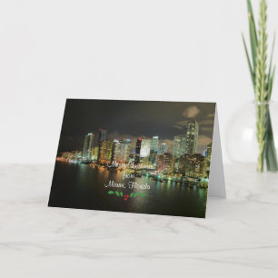 Carte Joyeux Noël de Miami, Floride
