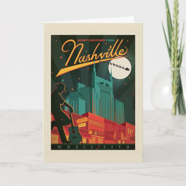 Carte Joyeux Noël de Nashville (Devant)