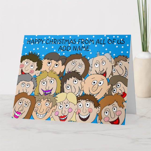 Carte Joyeux Noël de nous tous (Devant)