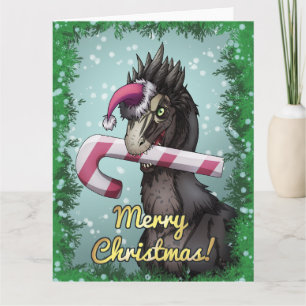 Carte Joyeux Noël Dinosaure 