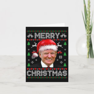 Carte Joyeux Noël Donald Trump Père Noël Famille Noël Ug