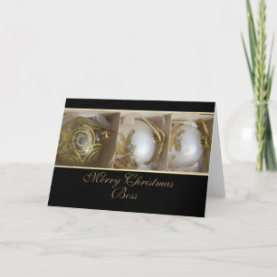 carte Joyeux Noël du patron