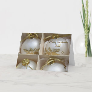 carte Joyeux Noël du patron