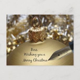 carte Joyeux Noël du patron
