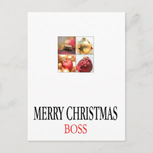 carte Joyeux Noël du patron