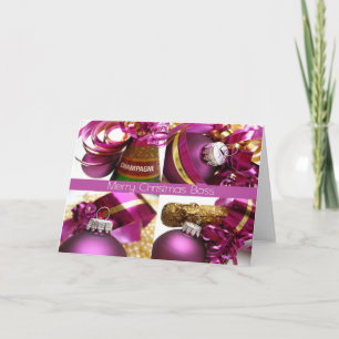 carte Joyeux Noël du patron