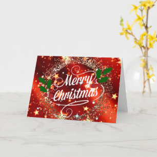 Carte Joyeux Noël éclat et brillance 